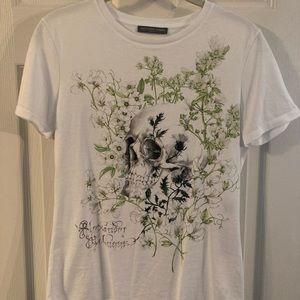 Alexander McQueen Skull Botanical T-shirt Made in Italy Sz 38 (IT)